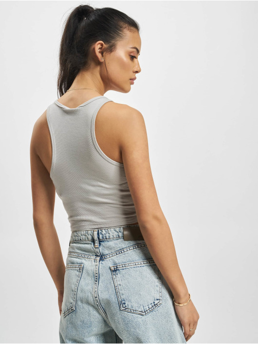 Urban Classics Tops sans manche Rib Cropped gris